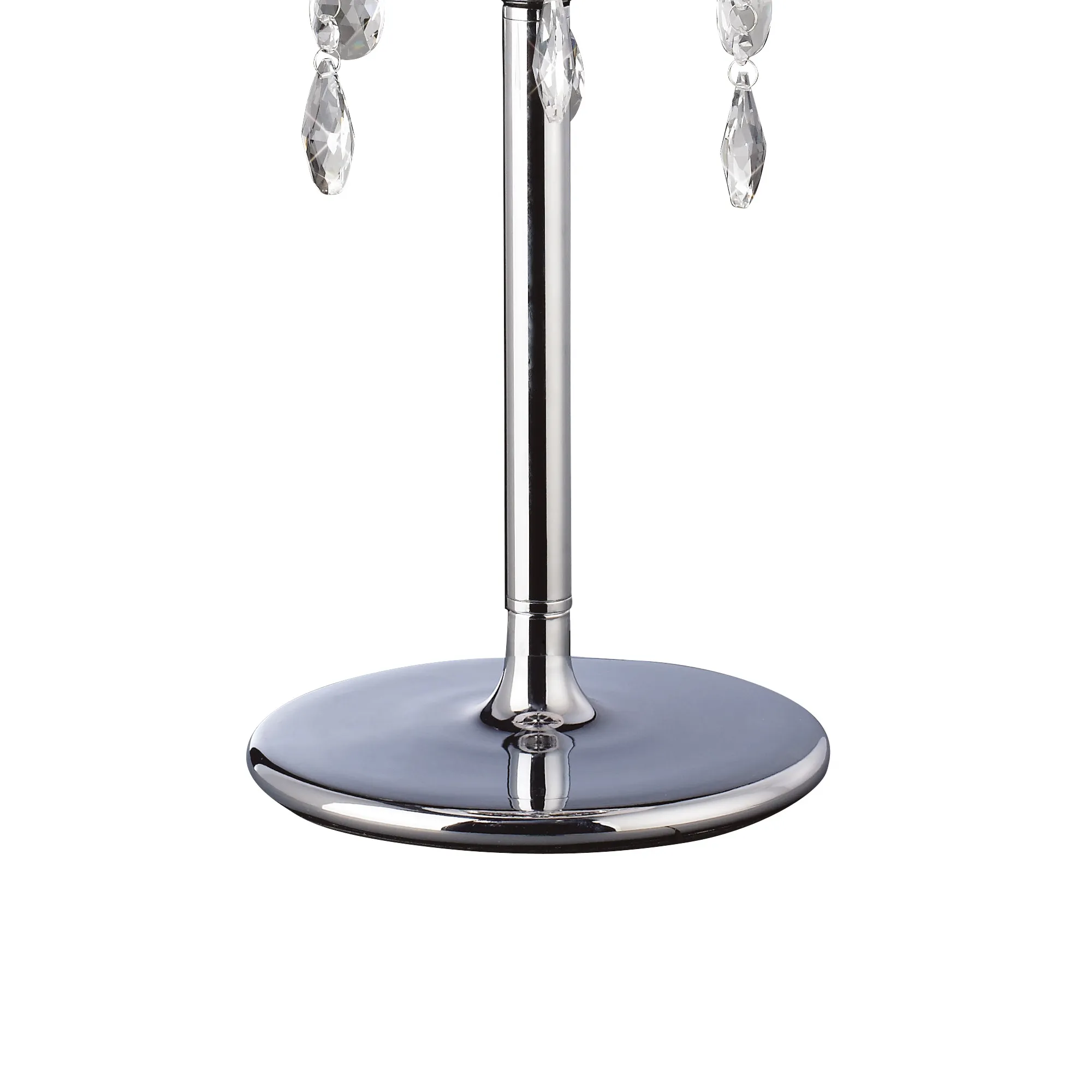 Olivia Crystal 61cm 3 Light Table Lamp IL30062/WH  Diyas Olivia Polished Chrome-White